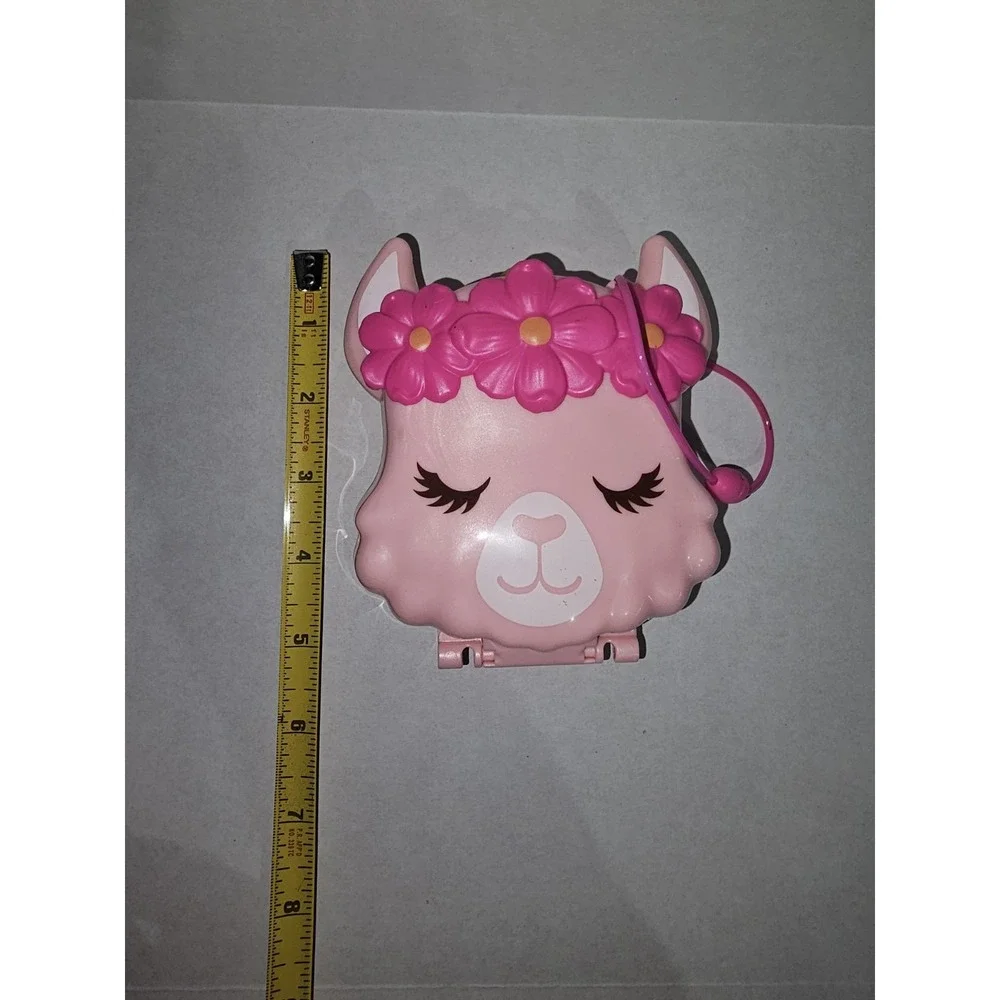 Polly Pocket‎ Compact Lot Llama & Fruit Book Playsets w Figures Mattel 2019